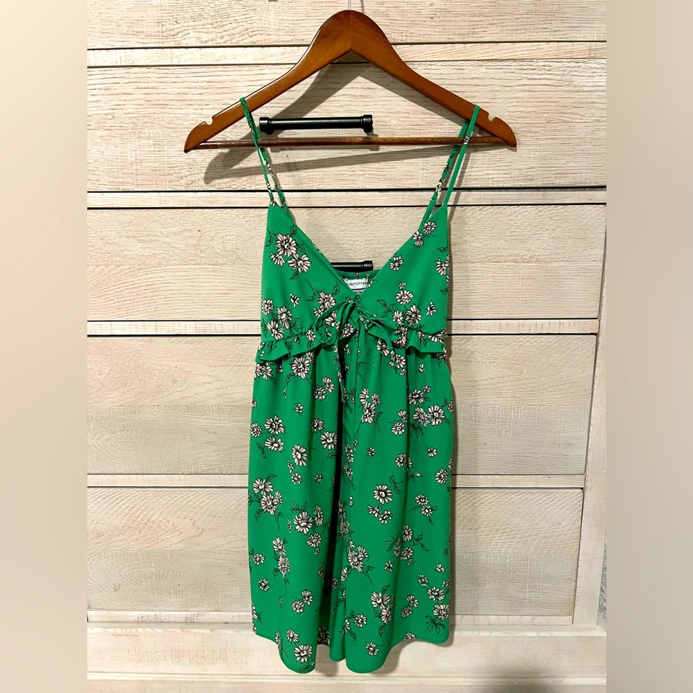 Urban outfitters green floral romper